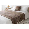 Ethnic Style Knitted Blanket and Pillow Set Wholesale Decorative Striped Cushion and Throw