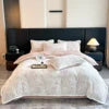 4kg Simple Style Three-dimensional Carved Milk Velvet Polyester-Filled Four-Piece Set for Fall Season Julia M LifeStyles
