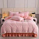 4kg Simple Style Three-dimensional Carved Milk Velvet Polyester-Filled Four-Piece Set for Fall Season Julia M LifeStyles