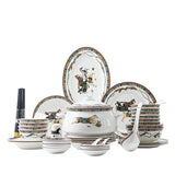 Elegant Bone China Horse Design Tableware Set