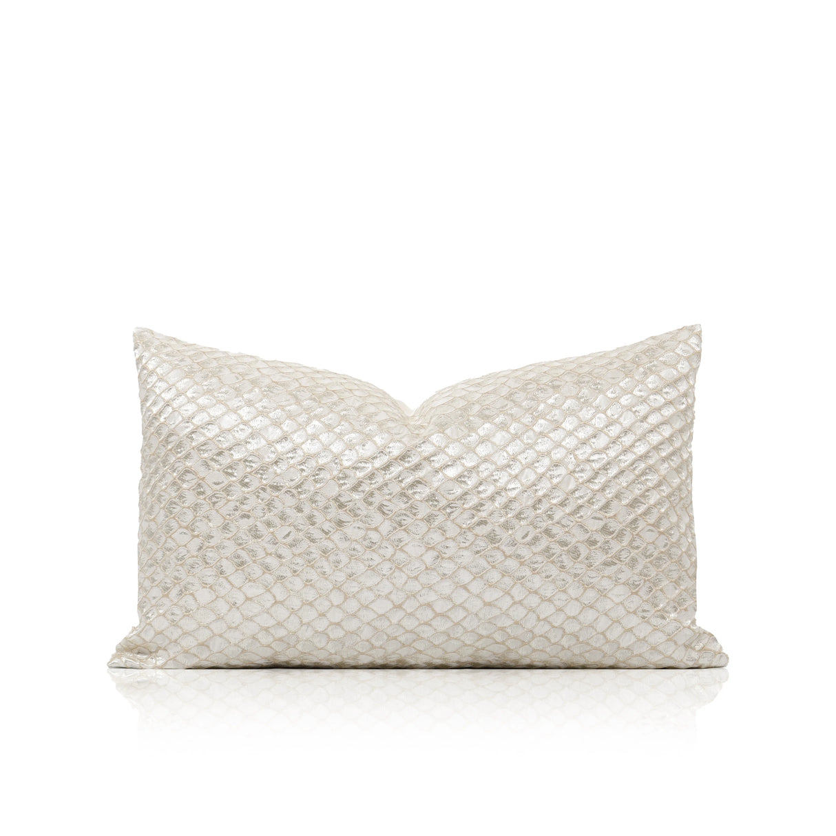 TIFFHOME Luxury Organic Cushion Covers White Gold Texture Waist Pillow Covers Geometric Modern for Bedroom Living Room Decor