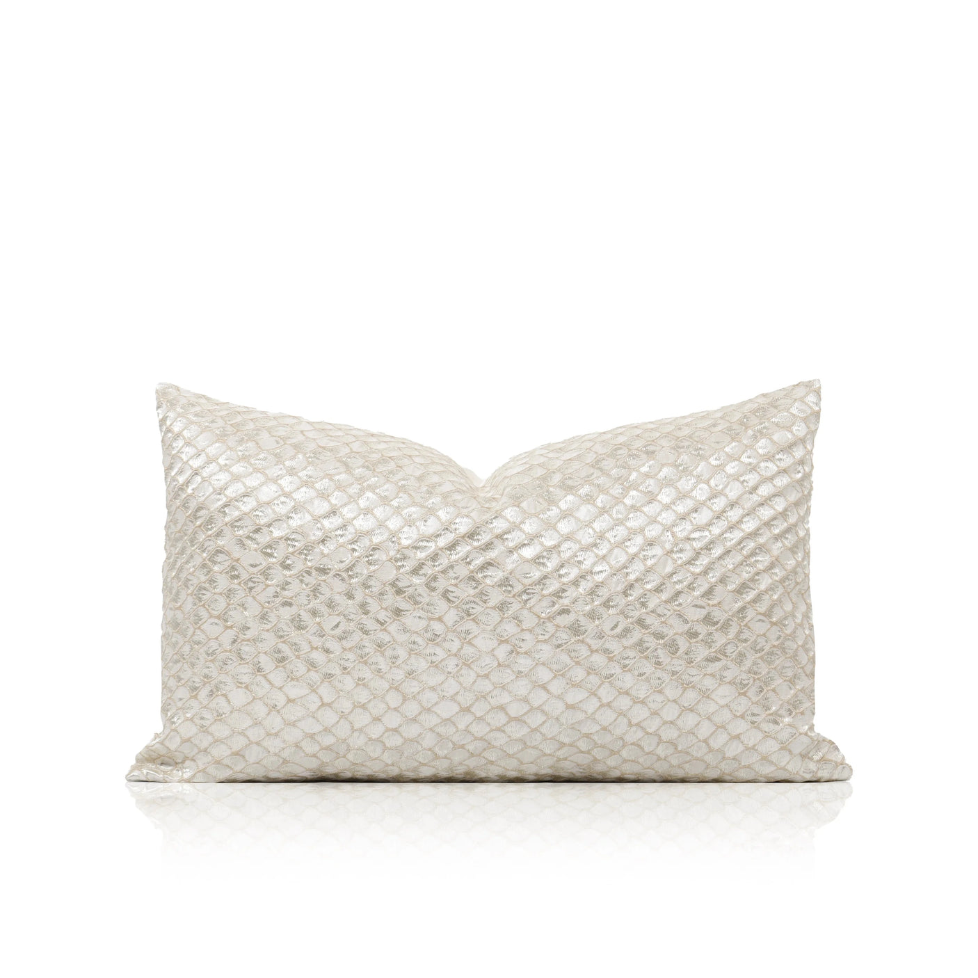 Luxury Organic Cushion Covers White Gold Texture Waist Pillow Covers Geometric Modern for Bedroom Living Room Decor Julia M LifeStyles