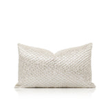 TIFFHOME Luxury Organic Cushion Covers White Gold Texture Waist Pillow Covers Geometric Modern for Bedroom Living Room Decor