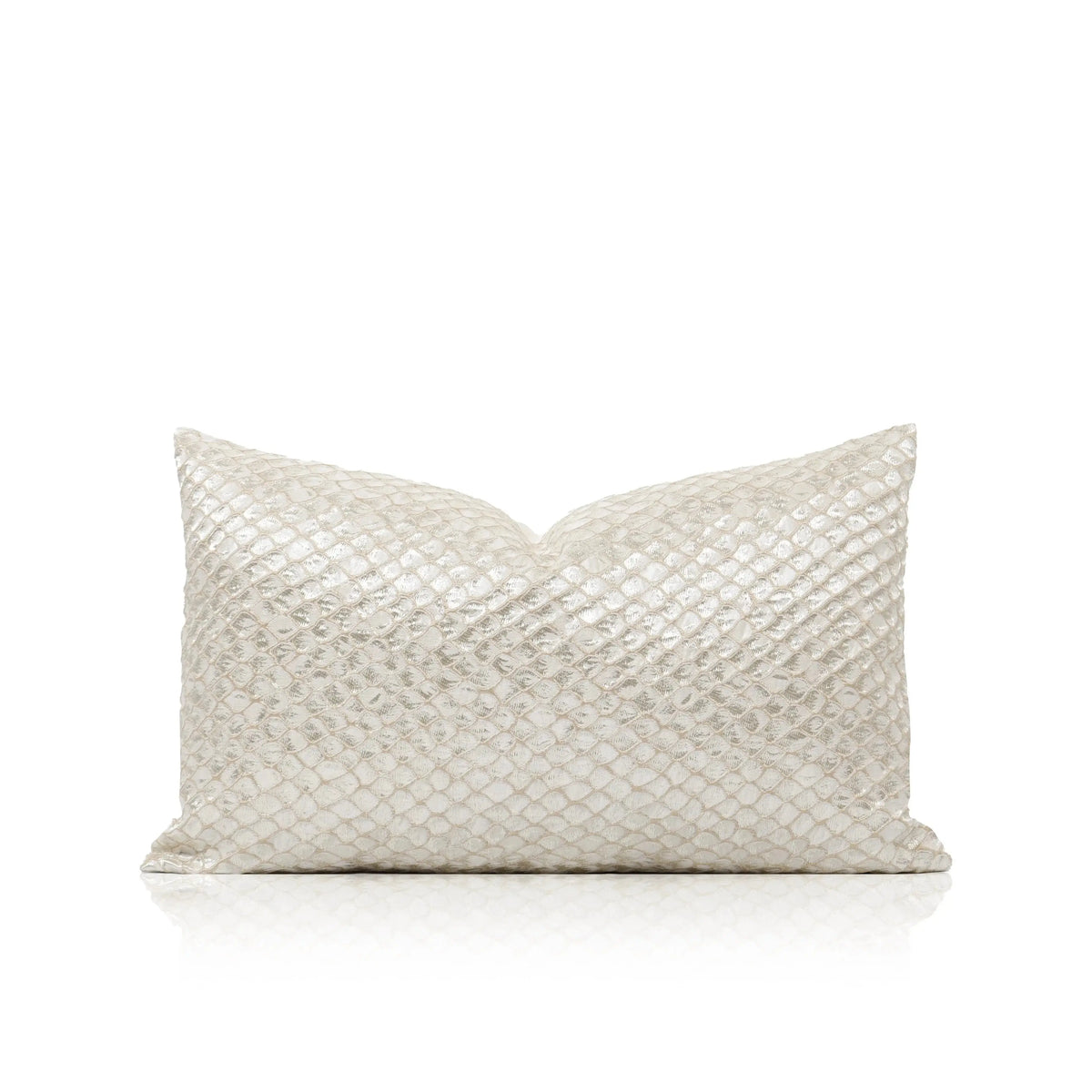 Luxury Organic Cushion Covers White Gold Texture Waist Pillow Covers Geometric Modern for Bedroom Living Room Decor Julia M LifeStyles