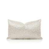 Luxury Organic Cushion Covers White Gold Texture Waist Pillow Covers Geometric Modern for Bedroom Living Room Decor Julia M LifeStyles