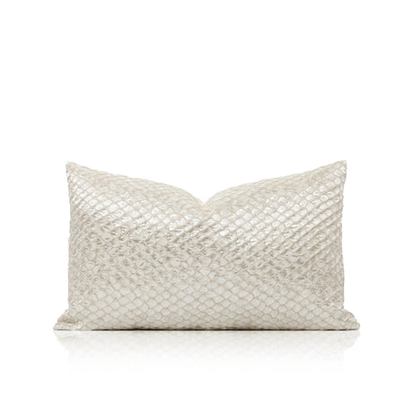 Luxury Organic Cushion Covers White Gold Texture Waist Pillow Covers Geometric Modern for Bedroom Living Room Decor Julia M LifeStyles