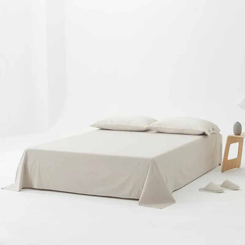 Ultra Soft 100% Washed Cotton Grey Stripe Duvet Cover Set with Sheet & Pillowcases - Julia M LifeStyles