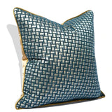 Geometric Luxury Green Pillow Covers 18x18 Inch Farmhouse Decorative Throw Pillow Covers for Home Decor Julia M LifeStyles