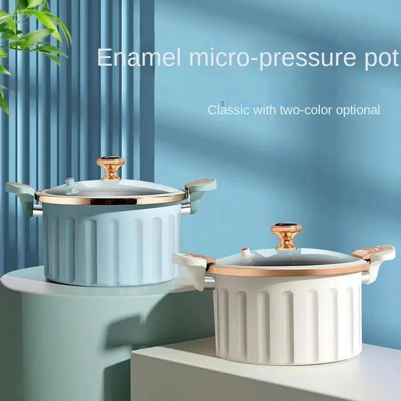 Large Capacity Micro-Pressure Cooking Pot Universal Non-Stick Multi-Functional Binaural Soup Stock Pot Induction Cooker Soup Pot Julia M Home & Kitchen