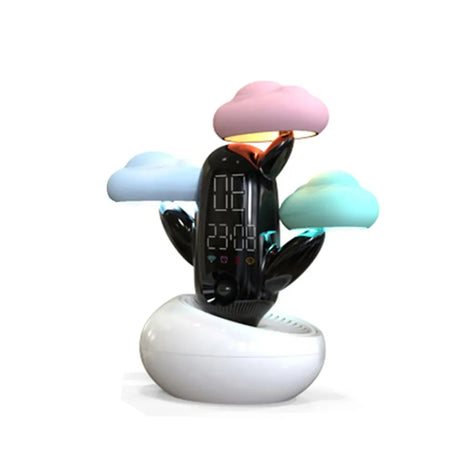 Cloud Weather Time Light Small Alarm Clock Bedside  Electronic Induction Night Light