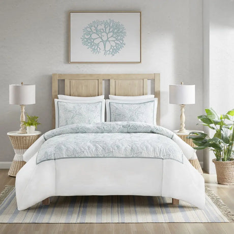 Soft Woven King Queen Twin Duvet Cover Mini Set in Solid Cotton Polyester