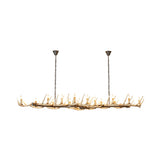 The Extended Lodge Linear 16-Light Resin Antler Chandelier