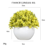 DS  Artificial Plants Potted Greenery Green Grass Plastic Faux Topiary Shrubs for Bathroom Home Kitchen Office Farmhouse Decor Julia M LifeStyles