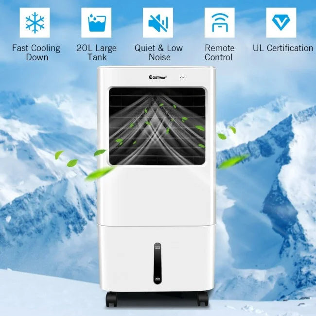 DB Portable 3-in-1 Evaporative Air Cooler Fan with Remote Control for Home or Office Julia M LifeStyles