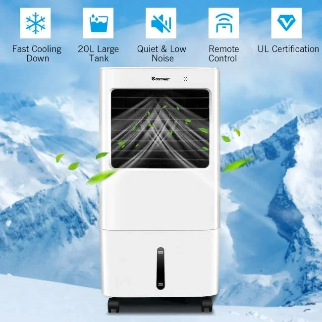 DB Portable 3-in-1 Evaporative Air Cooler Fan with Remote Control for Home or Office Julia M LifeStyles