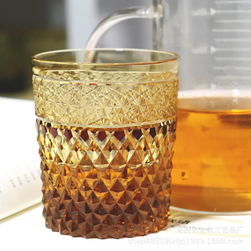 Classic Design Whiskey Wine Beer Water Cup Hand-Carved Foreign Shot Glass with Luxury Gift Box Julia M LifeStyles
