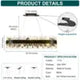 Modern Crystal Chandelier Rectangle Chandelier Luxury Oval Chandeliers for Kitchen Island, Dining Room, Living Room, Home Office