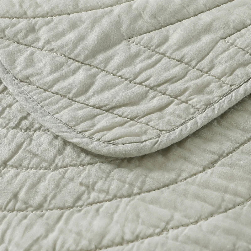 Handmade Bedding Quilts Embroidery Flower 100% Cotton Queen King Size Stitching Patchwork Bedspread 3pcs Quilt Set Julia M LifeStyles