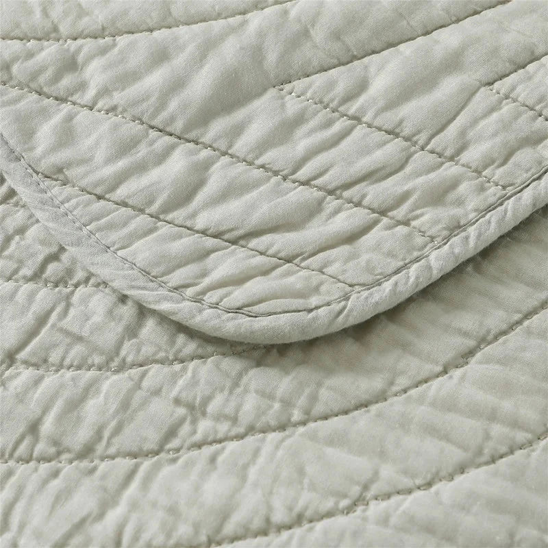 Handmade Bedding Quilts Embroidery Flower 100% Cotton Queen King Size Stitching Patchwork Bedspread 3pcs Quilt Set Julia M LifeStyles