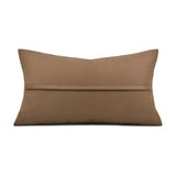 Echo Modern High-end Orange Coffee Leather Weaving Hotel Decoration Waist Pillowcase Sofa Living Room Pillow Cover Cushion Cover Julia M LifeStyles