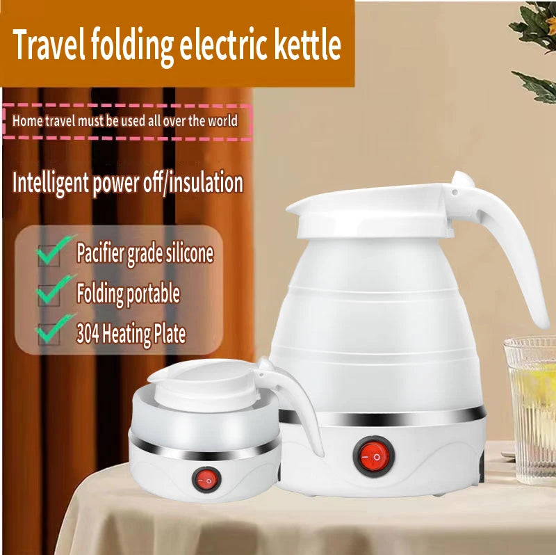 Convenient Foldable Electric Kettle with Silicone Handle