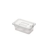 Polycarbonate Food Cover with Hole for Ladle Notched GN Container Cover Gastronorm Pan Lid
