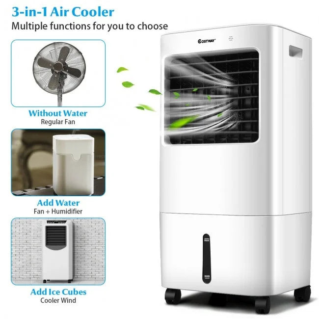DB Portable 3-in-1 Evaporative Air Cooler Fan with Remote Control for Home or Office Julia M LifeStyles
