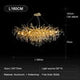 Crystal Lamp L160 CM Light Fixtures Modern Drop Light for Dinning Room Chandeliers Ceiling Luxury Lamps Julia M LifeStyles