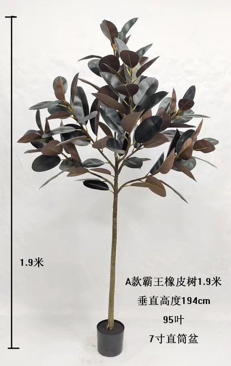 Premium Handmade Artificial Indoor Plant Faux Fiddle Leaf Bonsai Trees Premium Artificial Fiddle Leaf Fig Tree