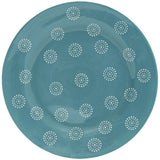 Turquoise Trellis 16-Piece Ceramic Dinnerware Set for Four