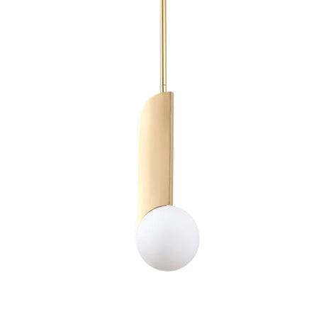 New Modern Style Hanging Kitchen Dining Table Brass Glass Pendant Light