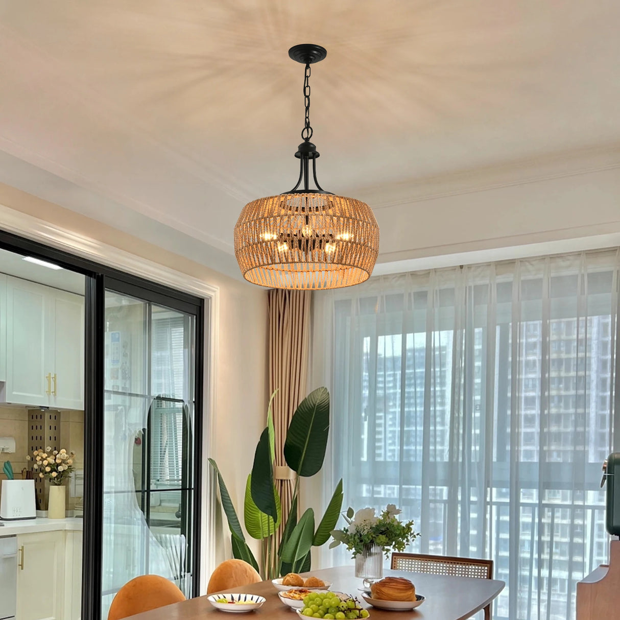 Soléa™ Handwoven Rope Pendant Light