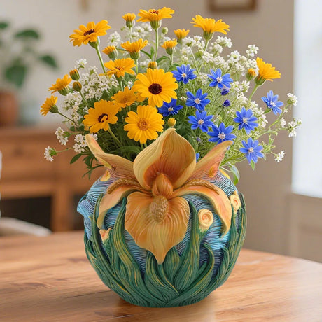 Starry Night Art-Inspired Decorative Vase