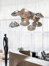 D300mm Amber Cloud Glass Small Pendant Lamp for Art Deco Linghting  American Pendant Light Julia M LifeStyles