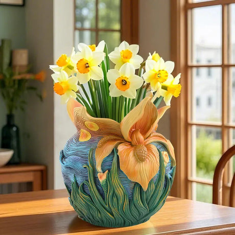 Starry Night Art-Inspired Decorative Vase