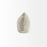 Homeroots Light Gray Chevron Textured Lumbar Pillow Cover Julia M LifeStyles