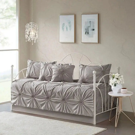 6-Piece King Size Reversible Bamboo Daybed Cover Set with Quilts and Sheets Julia M LifeStyles