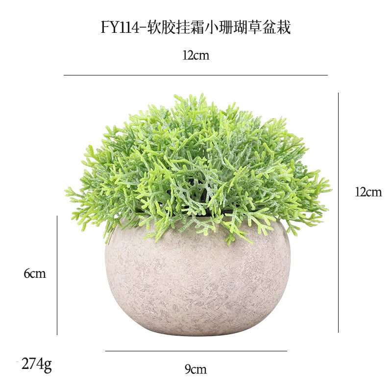 DS  Artificial Plants Potted Greenery Green Grass Plastic Faux Topiary Shrubs for Bathroom Home Kitchen Office Farmhouse Decor Julia M LifeStyles