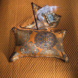 Luxury Golden Silver Satin Cotton Bedding Set - Oversized Queen/King Duvet Cover with Pillowcases - Julia M LifeStyles