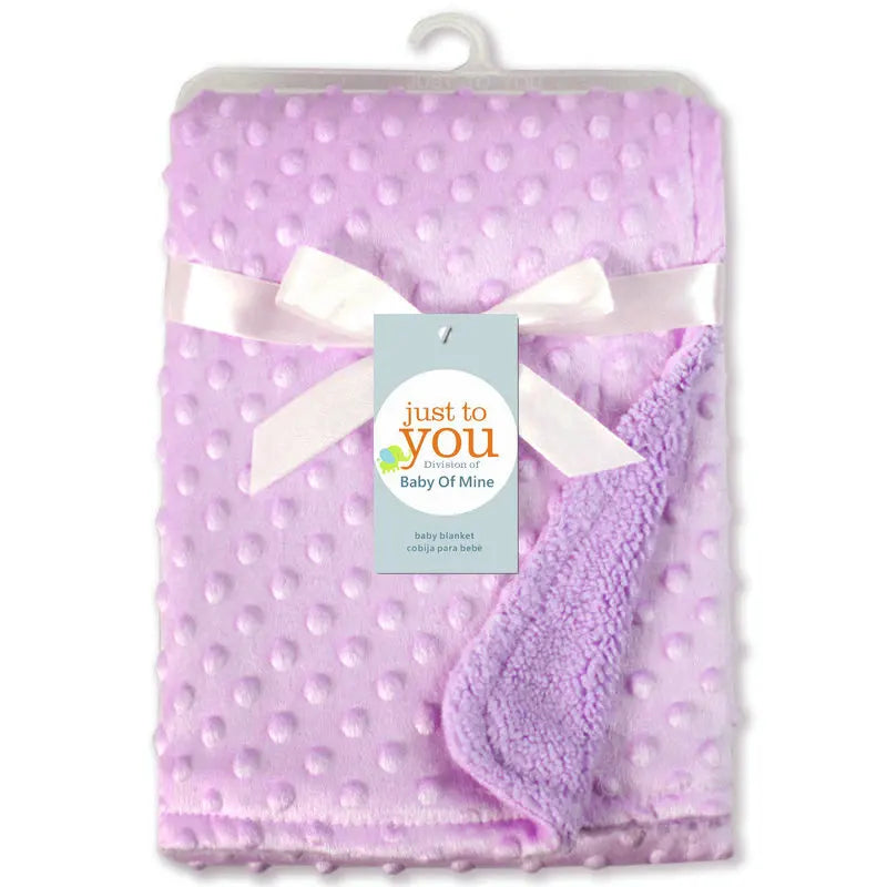 Baby Blanket & Swaddling Newborn Thermal Soft Fleece Blanket Solid Bedding Set Cotton Quilt - Julia M LifeStyles