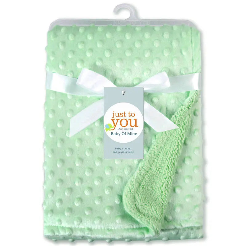 Baby Blanket & Swaddling Newborn Thermal Soft Fleece Blanket Solid Bedding Set Cotton Quilt - Julia M LifeStyles
