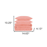 HMS Dusty Rose 1500 Thread Count King Cotton Blend Washable Duvet Cover Set