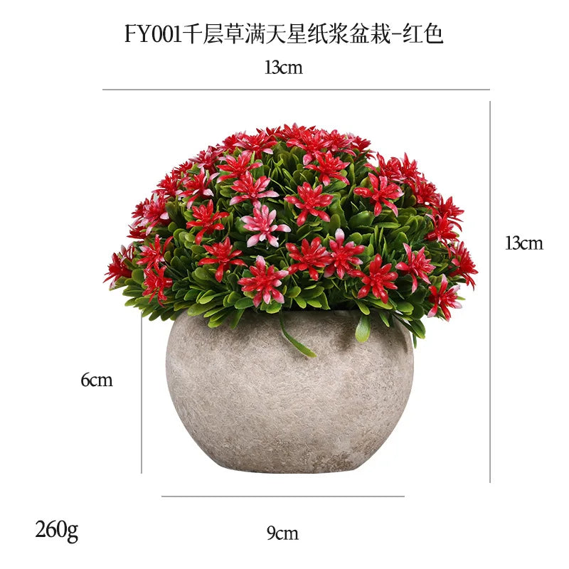 DS  Artificial Plants Potted Greenery Green Grass Plastic Faux Topiary Shrubs for Bathroom Home Kitchen Office Farmhouse Decor Julia M LifeStyles