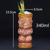 450ml Ceramic Tiki Cocktail Mug Creative Porcelain Beer Wine Mug Cup Bar Tool Julia M Home & Kitchen