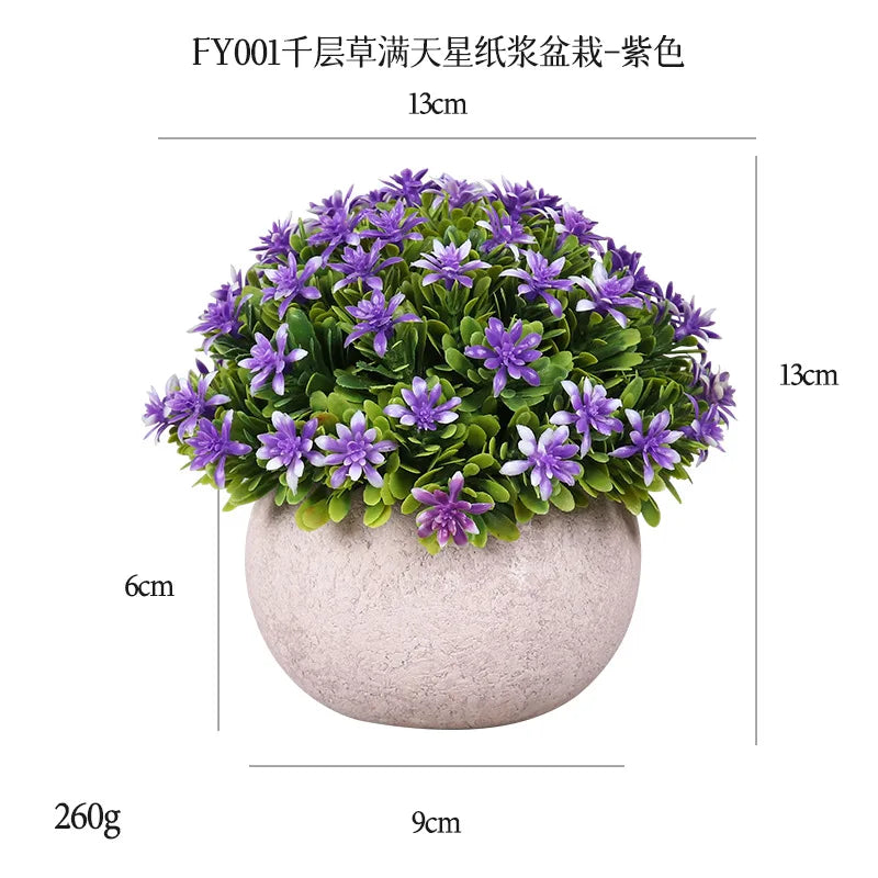 DS  Artificial Plants Potted Greenery Green Grass Plastic Faux Topiary Shrubs for Bathroom Home Kitchen Office Farmhouse Decor Julia M LifeStyles