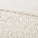 3-Piece Medallion Cotton Chenille Tufted Duvet Cover Set Julia M LifeStyles