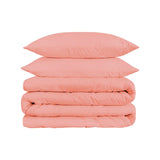 HMS Dusty Rose 1500 Thread Count King Cotton Blend Washable Duvet Cover Set