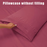 RTS Wholesale Hotel Luxury Solid 3/4 Pcs Bed Sheets 100% Double Brushed Polyester Soft Sheet Sets Bedding Bed Sheet Set