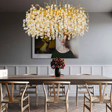 Gold Round Crystal Chandeliers for Dining Room  Modern Crystal Tree Branch Chandelier for Bedroom Living Room Kitchen Island Julia M LifeStyles