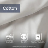 Soft Woven King Queen Twin Duvet Cover Mini Set in Solid Cotton Polyester